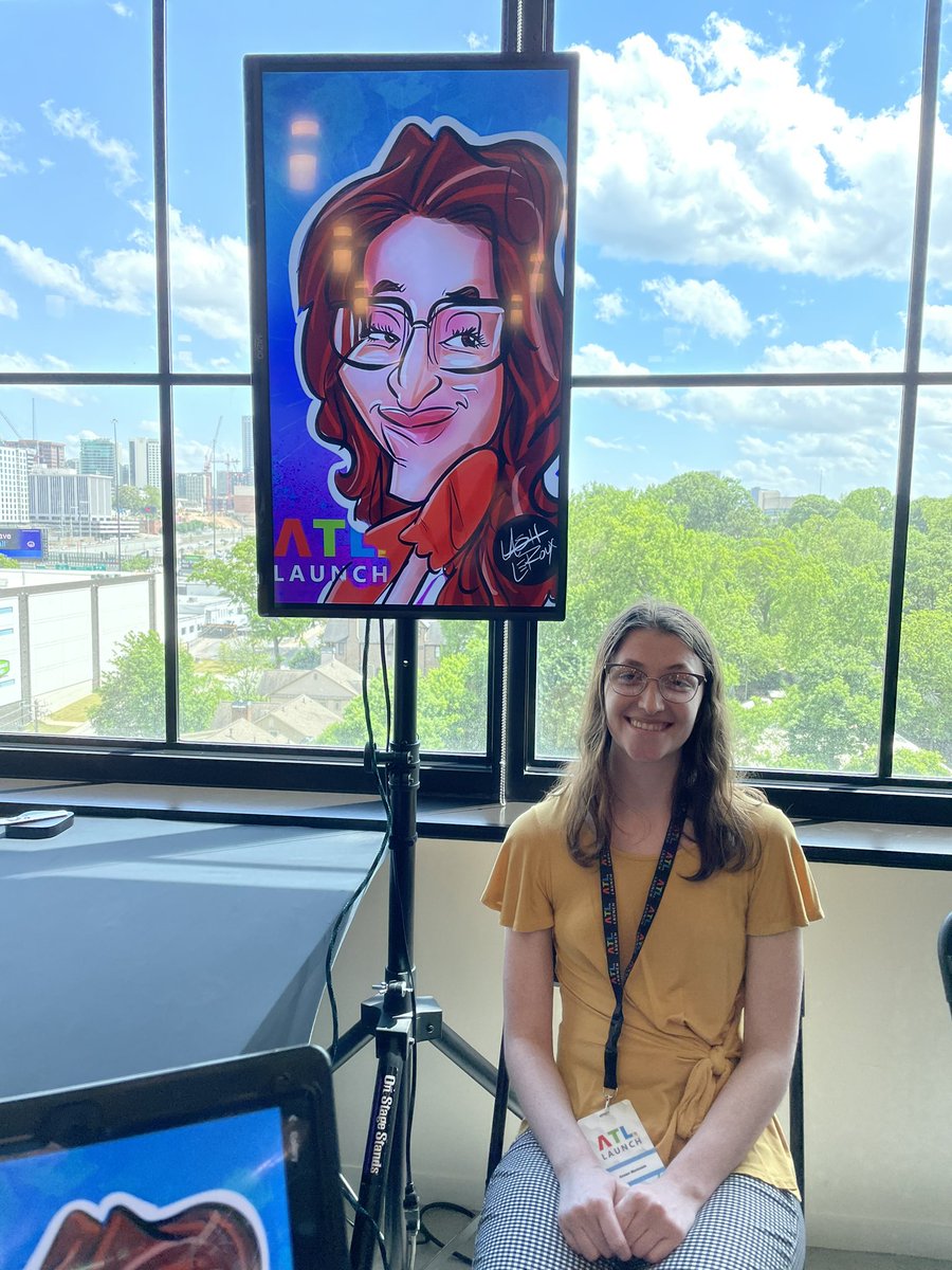 LashCanDraw's tweet photo. Thank you @MicrosoftATL for having me at your #MicrosoftATL Launch drawing live digital caricatures! Book Lash to draw digitally at your next event! Email LashWCW@aol.com https://t.co/a0fy3NHA9V