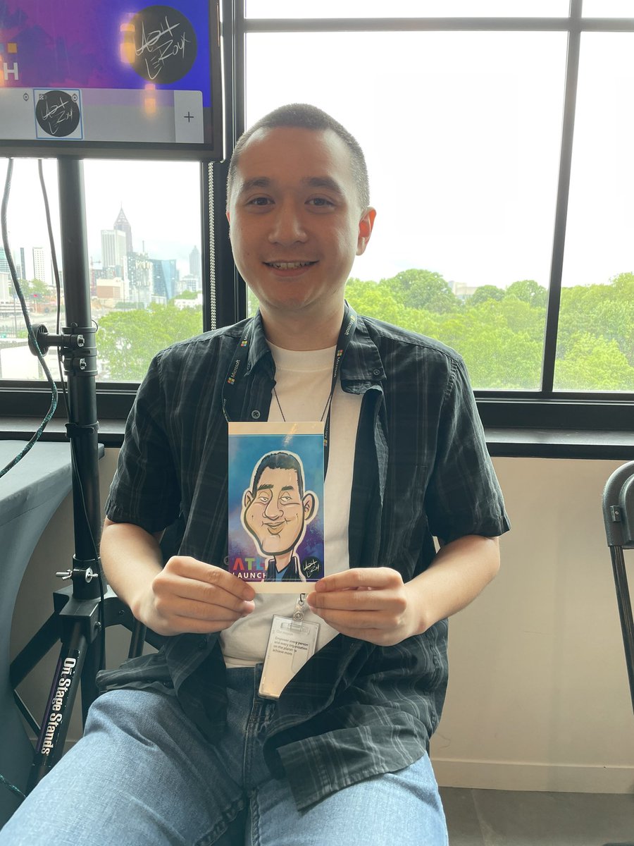 LashCanDraw's tweet photo. Thank you @MicrosoftATL for having me at your #MicrosoftATL Launch drawing live digital caricatures! Book Lash to draw digitally at your next event! Email LashWCW@aol.com https://t.co/TEBPoZLnCJ