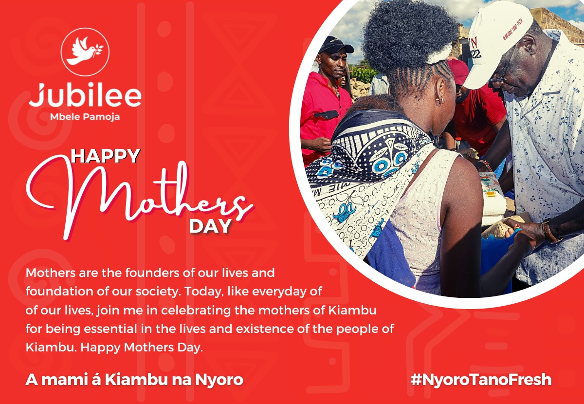 ChefConso's tweet photo. Governor Nyoro wishes all mother's a happy mother's day for being our heroines 
#MothersDay 
#NyoroTanoFresh https://t.co/oFcjrcEDWe