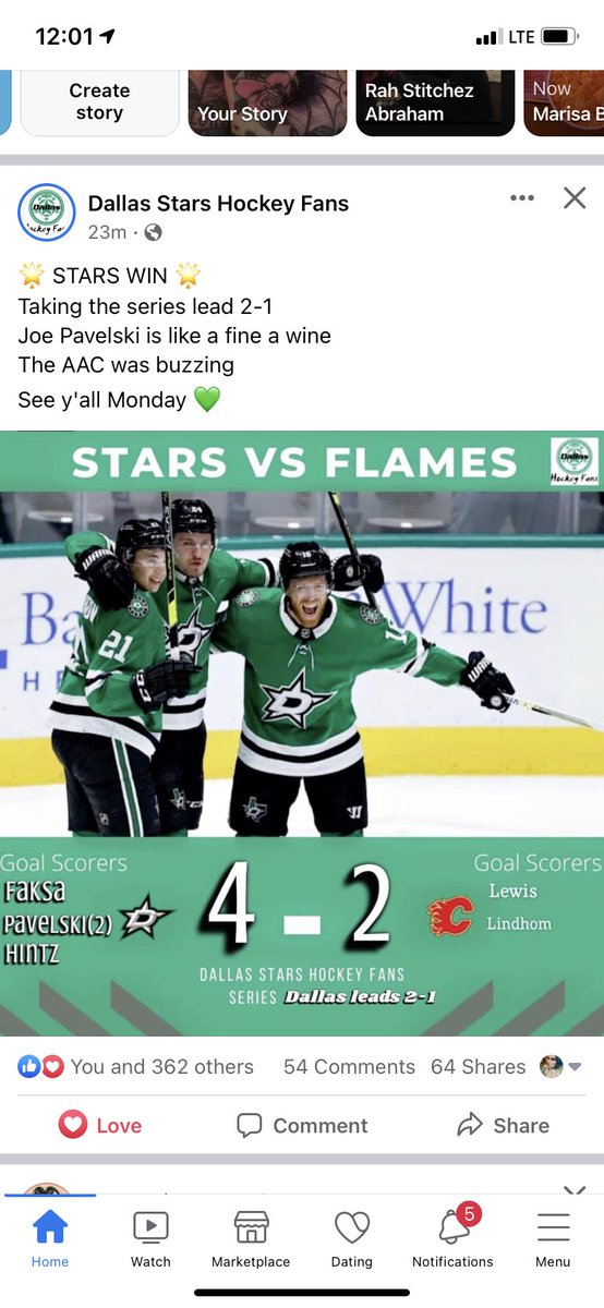 Is someone from the <a href="/DallasStars/">Dallas Stars</a> spying on my Facebook <a href="/jpav8/">Joe Pavelski</a>