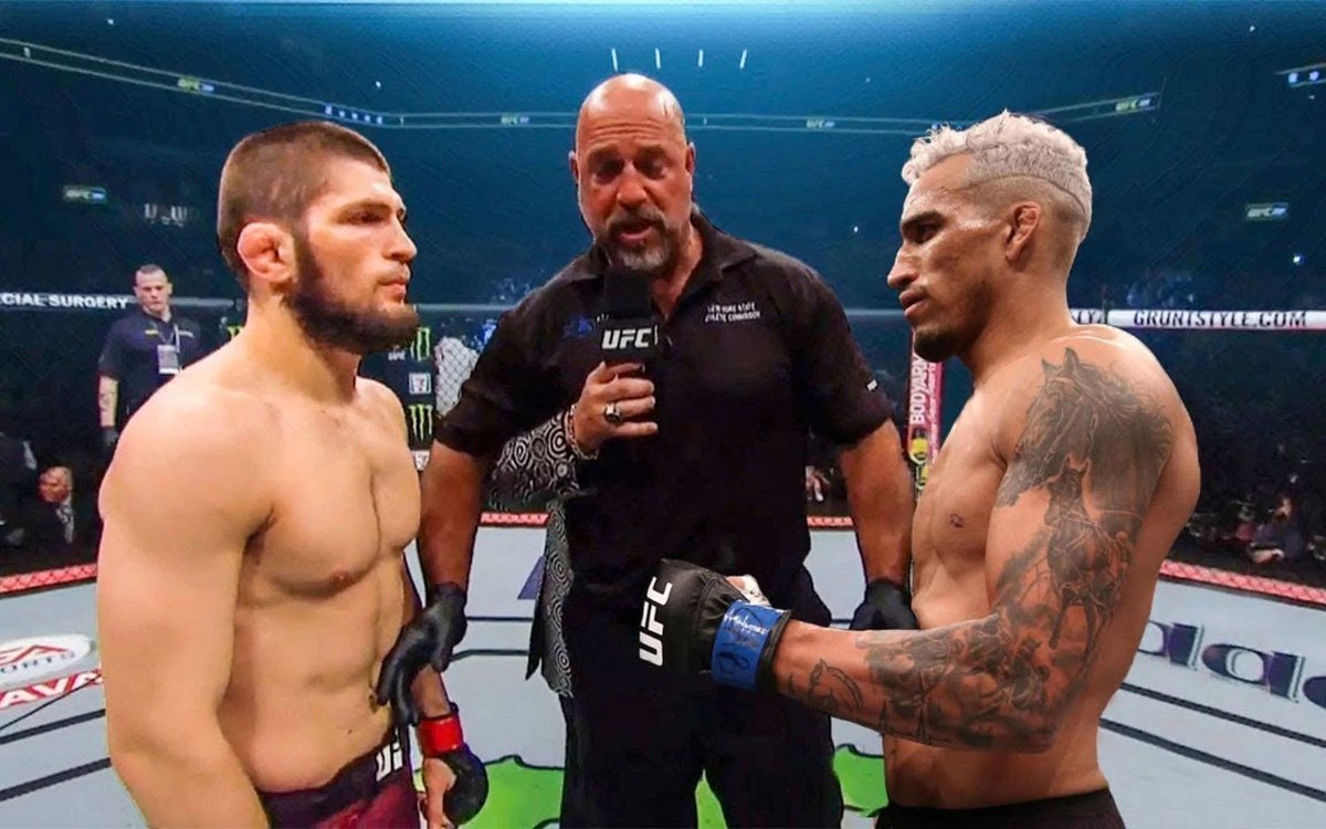 LucaFury's tweet image. We all thought the dream matchup was Tony Ferguson vs Khabib Nurmagomedov.

The real dream fight is Charles Oliveira vs Khabib. #UFC274