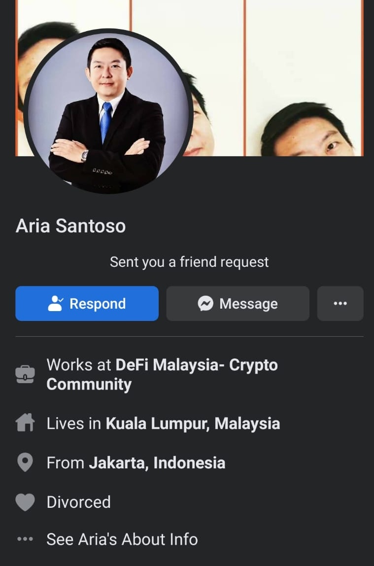 Foto dan nama saya dipakai. Jika ada friend request di FB, ini bukan saya. Saya hanya ada 1 akun. Harap bantu report ke FB ya. Supaya diblock. Makasih..