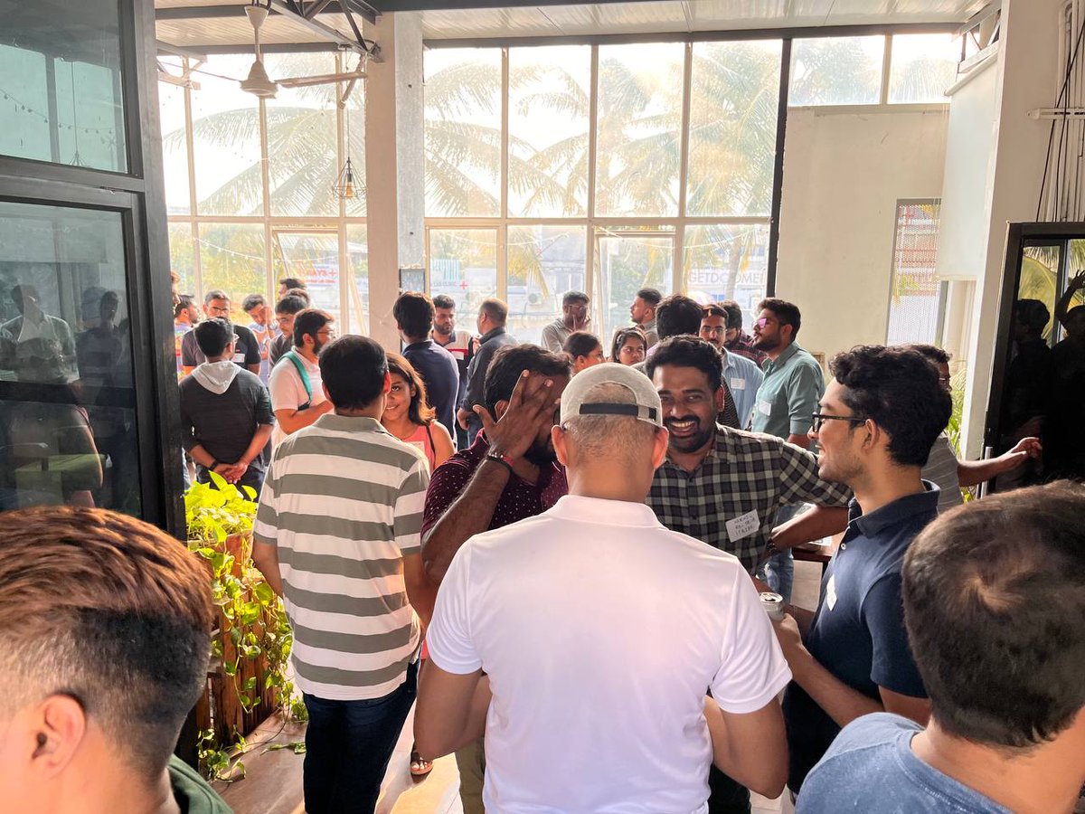 skipiit's tweet photo. Had an awesome time organising @IITKgp Founders and VCs meetup in @peakbengaluru yesterday. 
Good to see so many young folks from 20-21-22 batches starting up. 
Thanks to @sauravarya and @_bharatht for all the support. 
And shoutout to our sponsors Pavan &amp; @obe_cocktails https://t.co/N3ckkPbVae