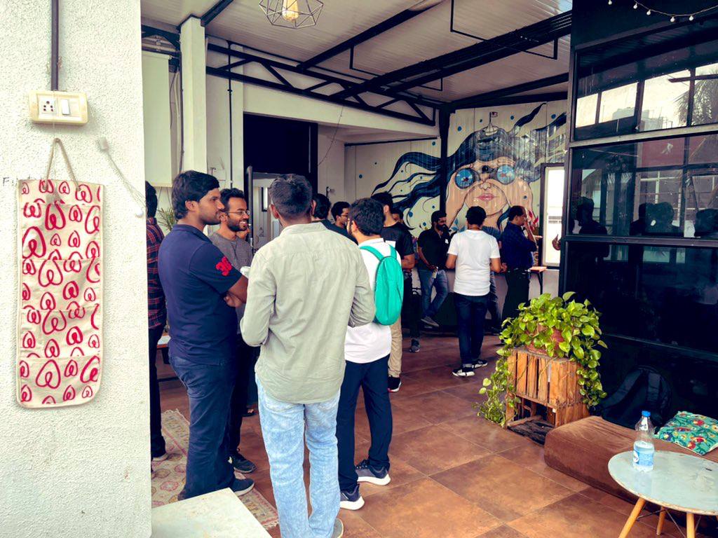skipiit's tweet photo. Had an awesome time organising @IITKgp Founders and VCs meetup in @peakbengaluru yesterday. 
Good to see so many young folks from 20-21-22 batches starting up. 
Thanks to @sauravarya and @_bharatht for all the support. 
And shoutout to our sponsors Pavan &amp; @obe_cocktails https://t.co/N3ckkPbVae