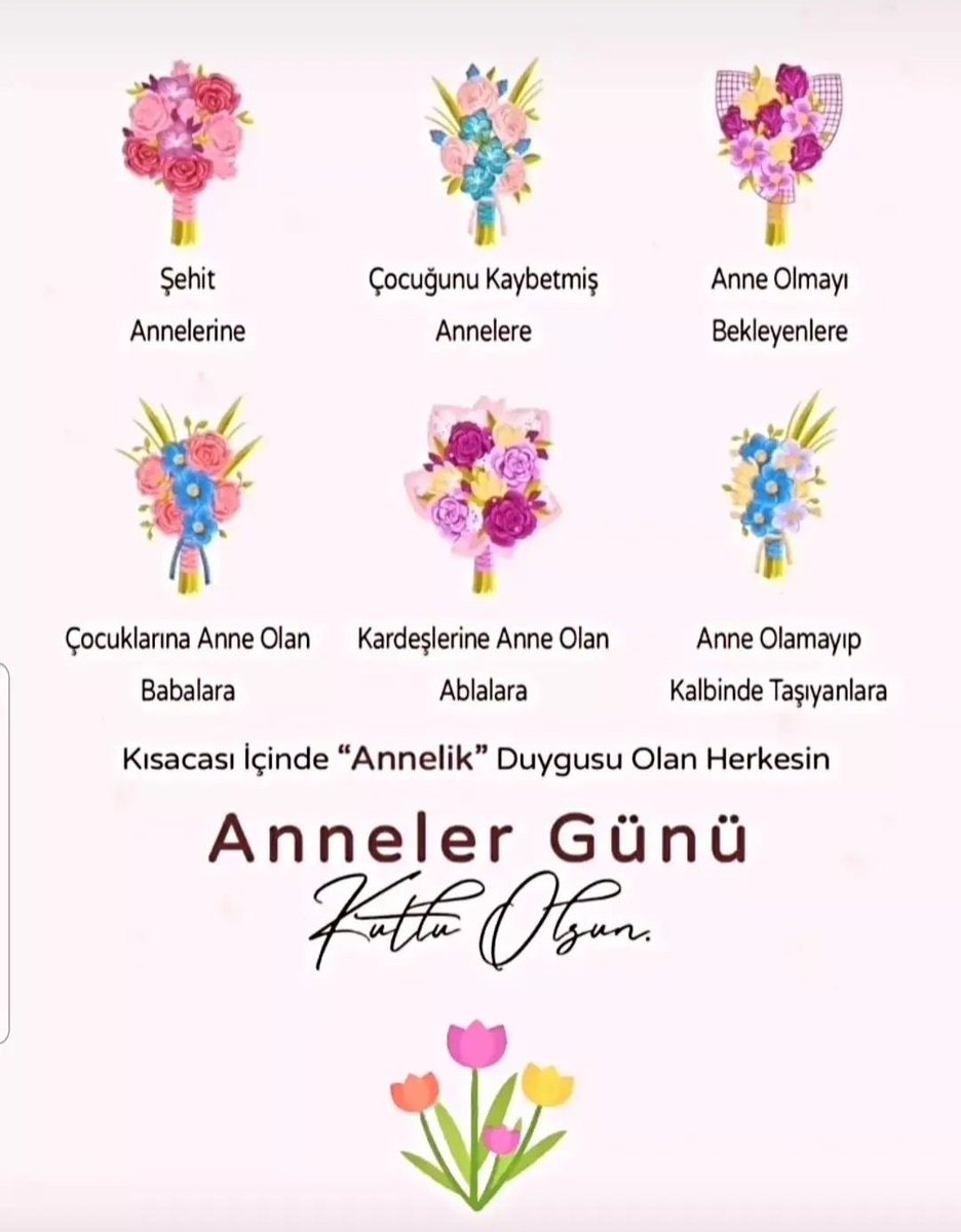 Bu çiçekler en çok da çocuklarına anne ve baba olan arkadaşlarıma gelsin.