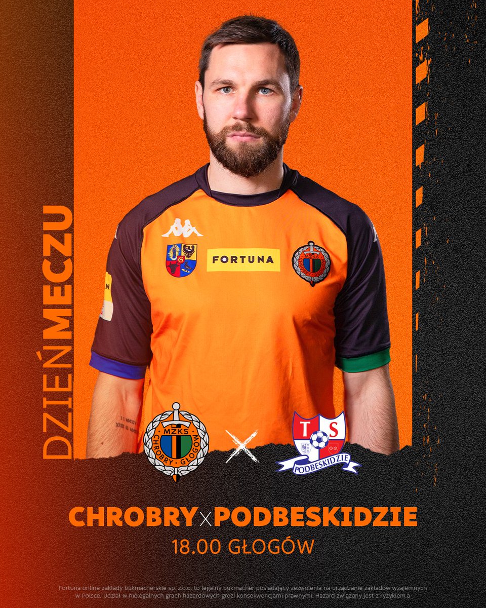 ChrobryGlogowSA's tweet image. To jest ważny dzień!

🆚 @TSP_SA  
🏆 @_1liga_ 
🚩 #WS3
🕐 18.00
📺 Polsat Box Go / PPV: bit.ly/ChrobryPPV
💰 Zerknij na ofertę: bit.ly/3zHBb11