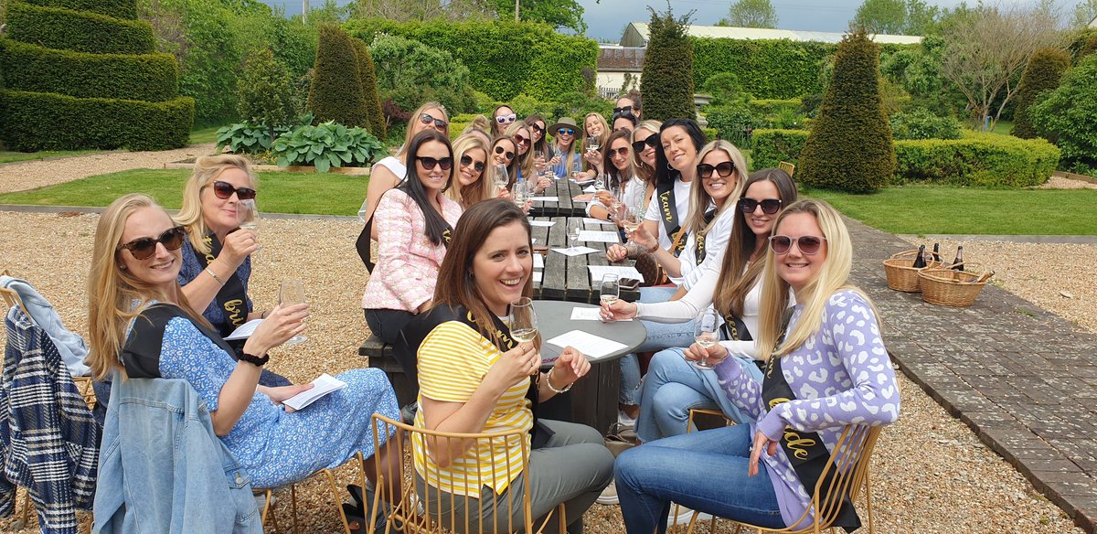 We just barely got this tasting done before the rain came in. <a href="/ChapelDownWines/">Chapel Down</a>
