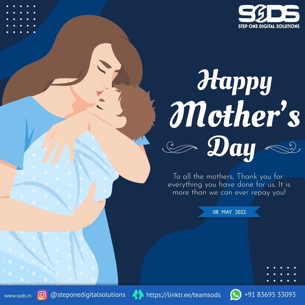 StepOneSol's tweet photo. “When you are looking at your mother, you are looking at the purest love you will ever know.” —Charley Benetto
We wish you all a very Happy Mother's Day. ❤️

Let's celebrate #motherhood together. 😊

#MothersDay https://t.co/rqHn6e9ghr