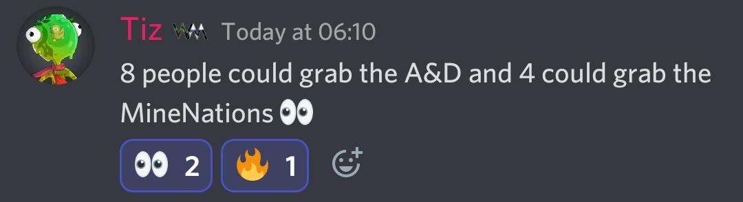 These #ChatToEarn events always fun, even people that aren't into the sporting events get talking and playing in the casino. Only the second event and couple people can afford to buy NFTs with the rewards earned in the chat 💥. Don't sleep on it, come and earn🤙