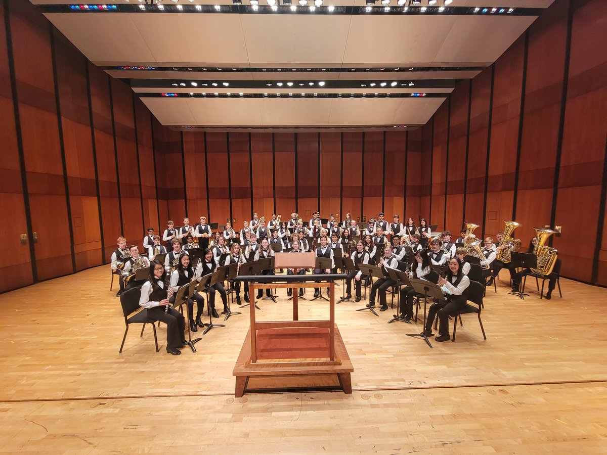 timberwolf_band's tweet photo. Symphonic Band at University of Houston's Moores School of Music Opera House today! Great performance!! @WBI_Timberwolf @CCISD_VPA https://t.co/hb0PuPZRHK
