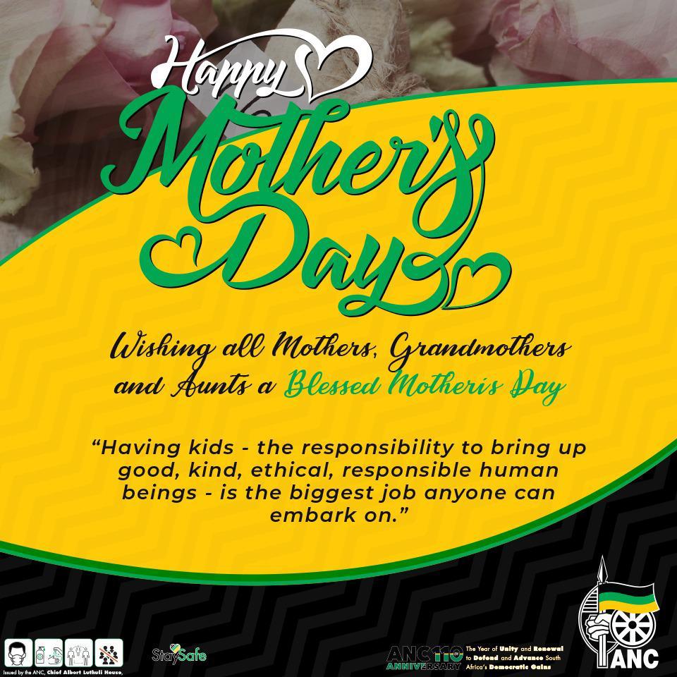 ANCJHB's tweet image. The African National Congress will like to wish all the #Mbokodos a Happy Mother&apos;s Day.
#HappyMothersDay2022