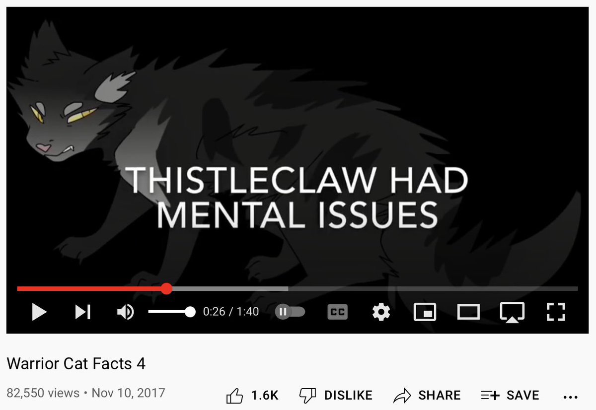 misschikadee's tweet photo. I love Warrior Cats fact videos https://t.co/6Q5ztwdgBw
