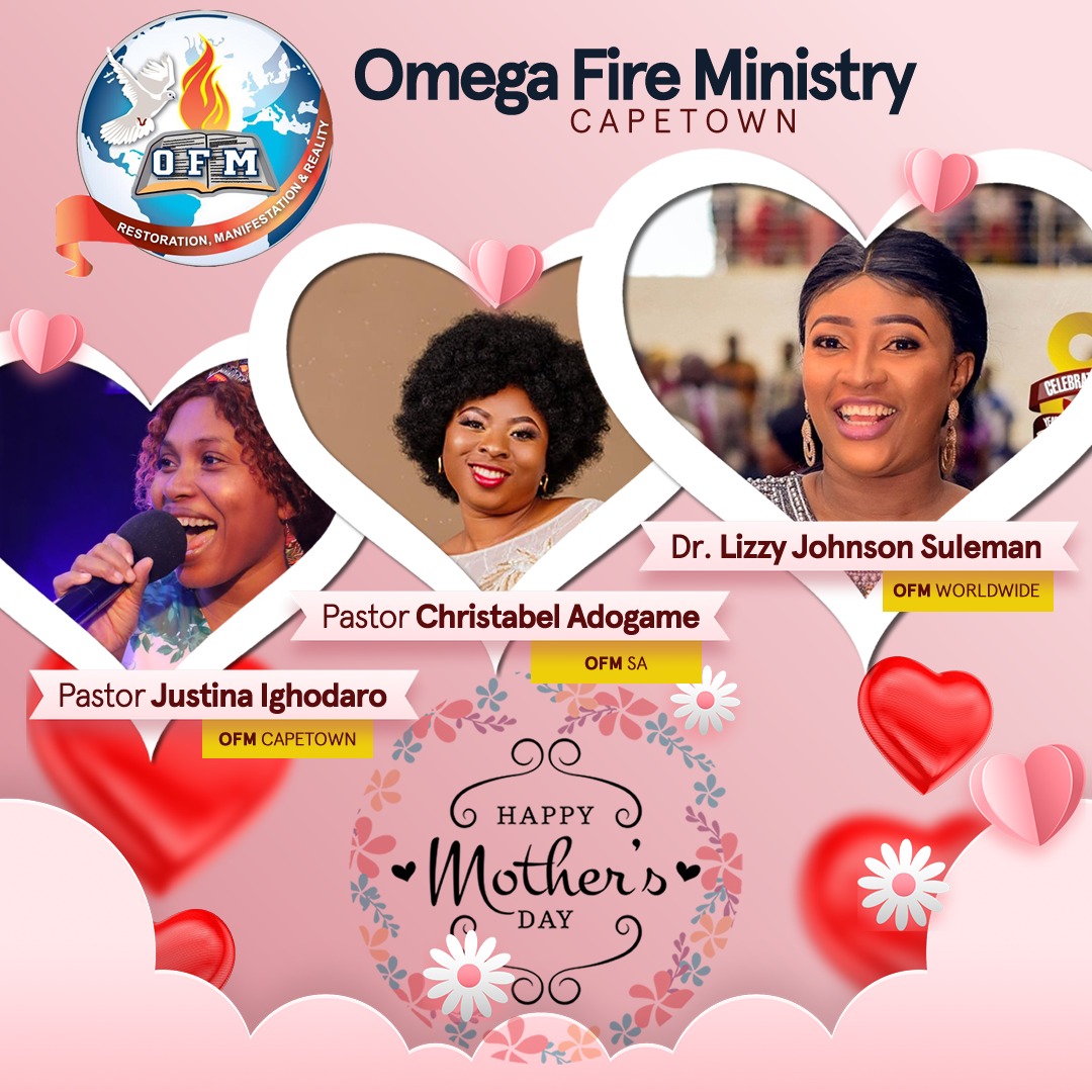 OFMWesternCape's tweet photo. We would like to wish a Happy Mother's Day to all mothers at Omega Fire Ministry and worldwide. We love and appreciate you!! More Grace! https://t.co/qO625ung5w