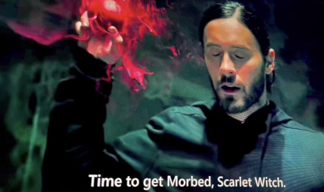 babykillamemo's tweet photo. Best thing that happened in doctor strange, everyone watching started clapping and crying #morbiussweep https://t.co/88N37a9muw