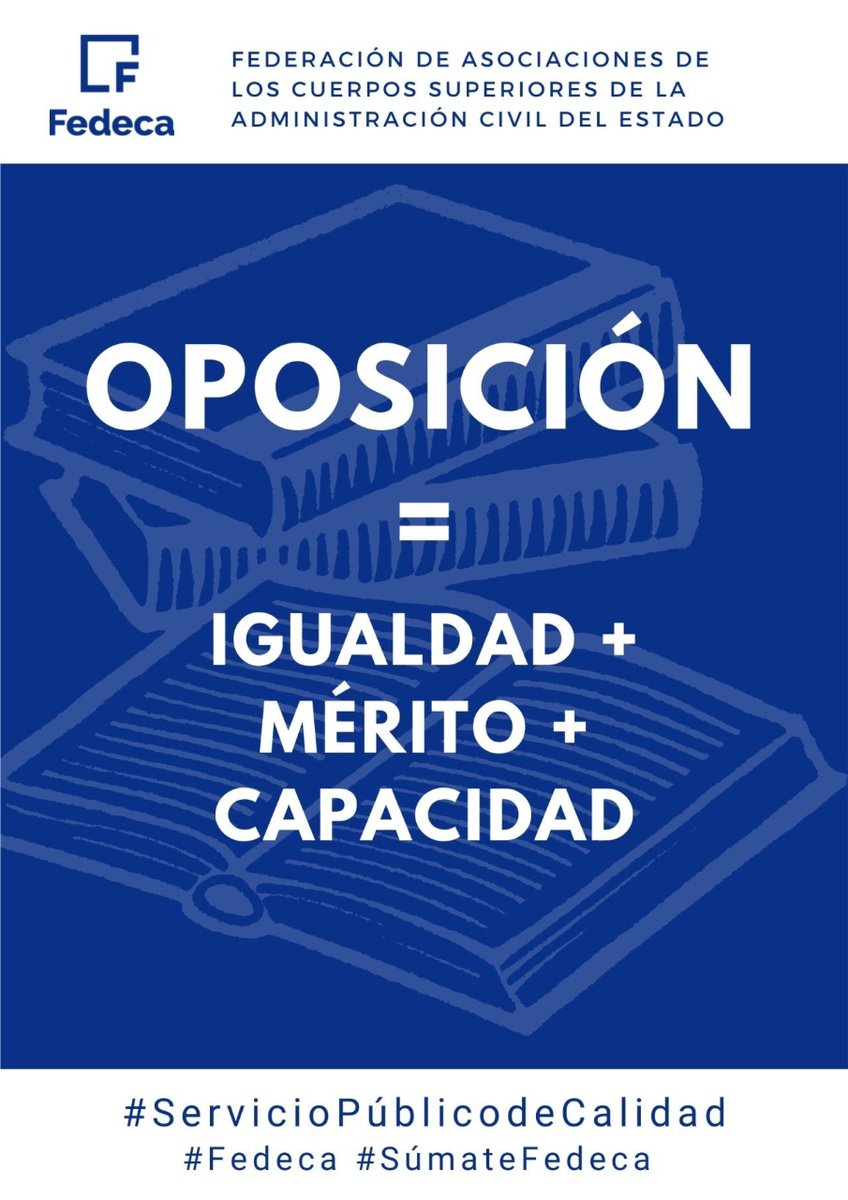 FedecaCentral's tweet photo. ¿Reforma de las oposiciones A1 de la AGE?
👉 Desde #Fedeca os recordamos que el futuro de las #oposiciones debe siempre respetar el mérito y la capacidad.

#sindicato #ServicioPúblicodeCalidad #fedeca #SúmateFedeca https://t.co/xuKZklCGIs