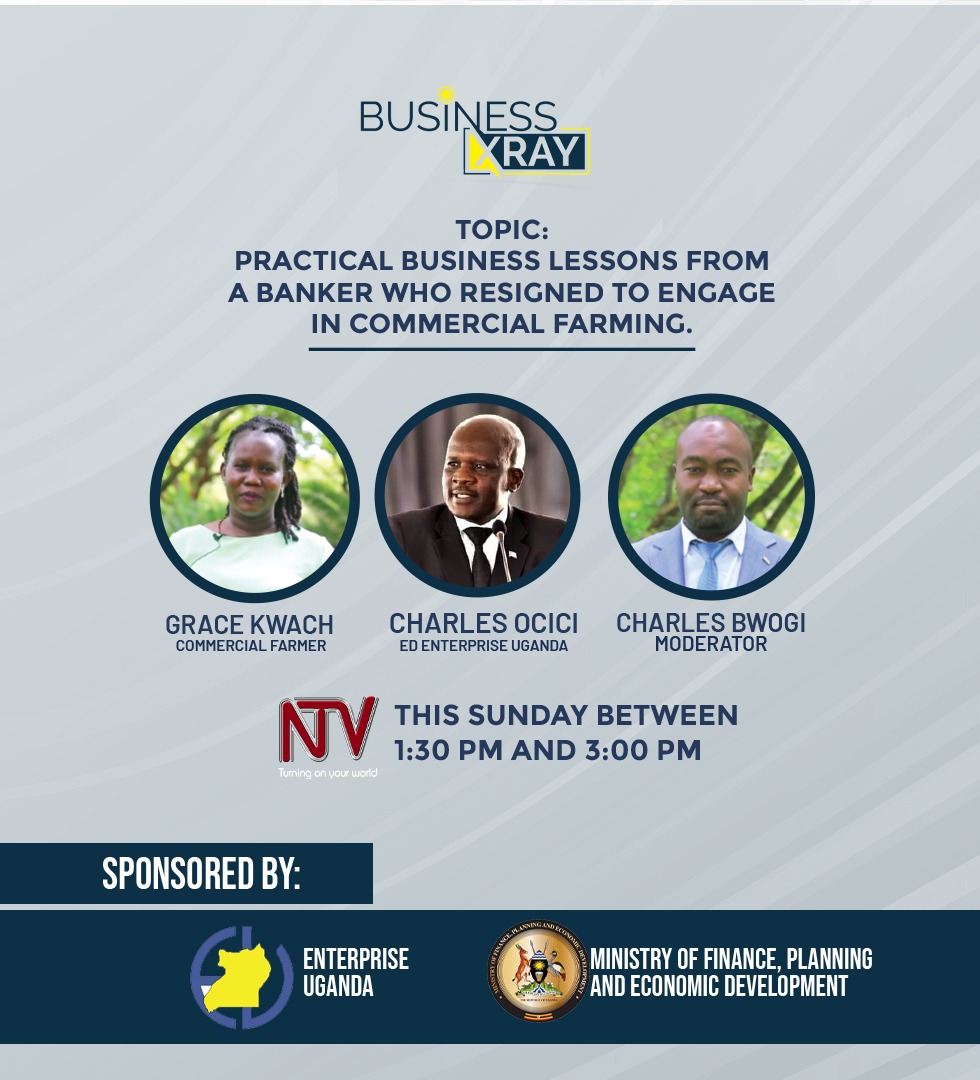 ntvuganda's tweet photo. This Sunday on #BusinessXray, we return with a story of a banker who resigned to engage in commercial farming.

Live: NTV Uganda | Time: 1:30 PM https://t.co/y3vl2nzl4e