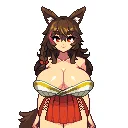 pixivリクエスト 狐乳神りんごさん #爆乳 #狐耳 #乳神 #乳神様 #おっぱい #ドット絵 #狐乳神りんご https://t.co/xxI9jZTHCg 