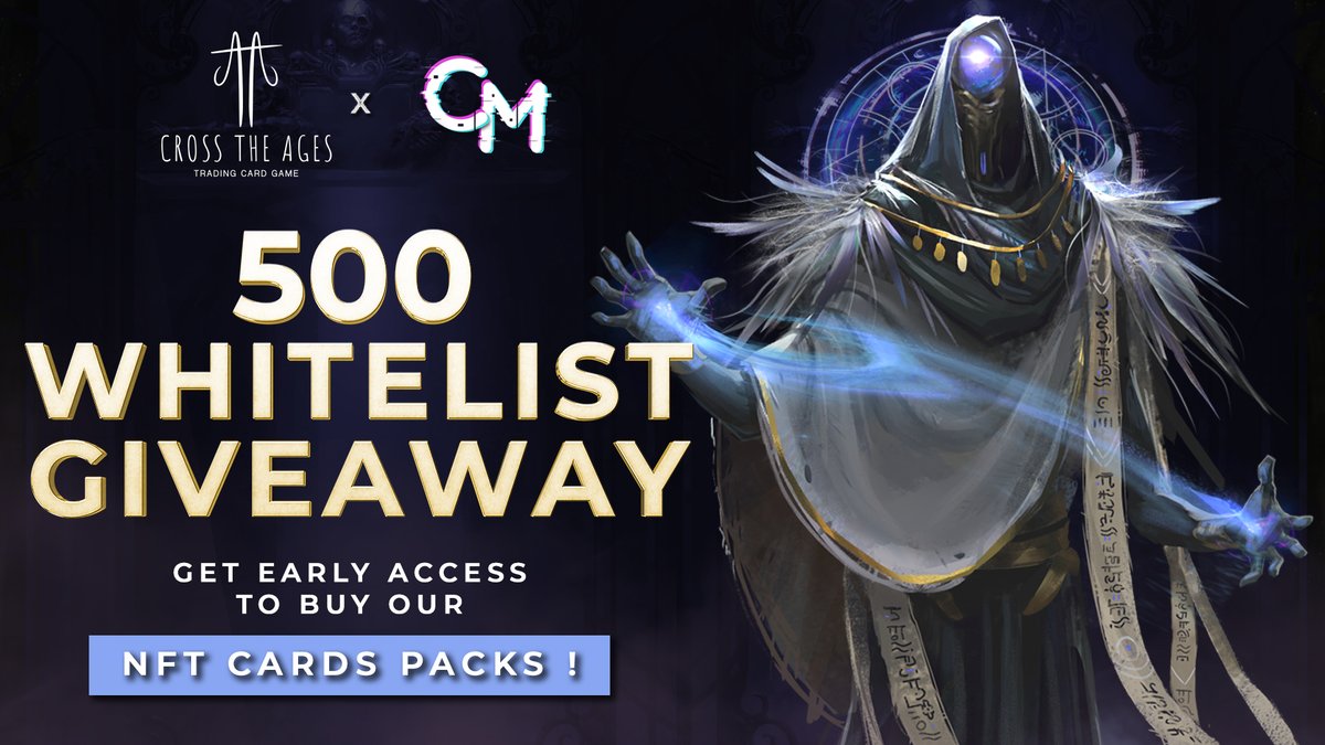 GIVEAWAY LINK: gleam.io/competitions/e…
HASHTAGS: #giveaway #NFT #CrossTheAges