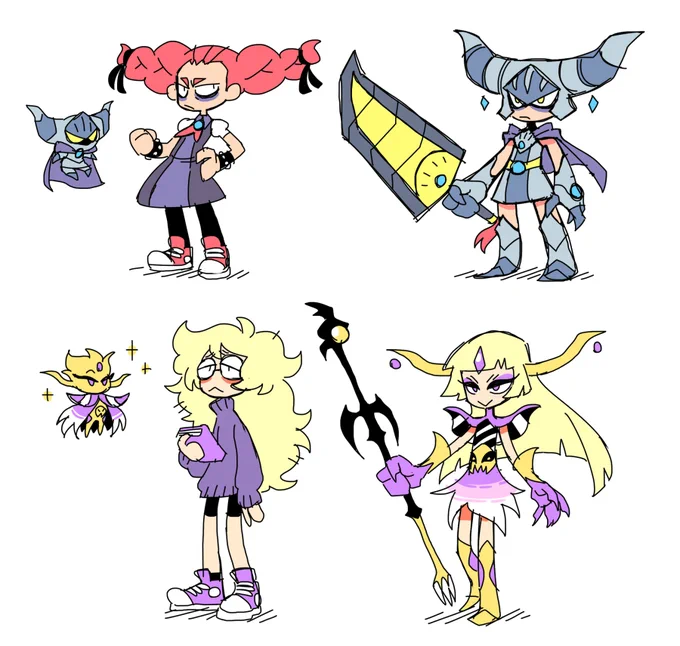redesigned garland and emperor girl a bit. feeling much better about them now! 