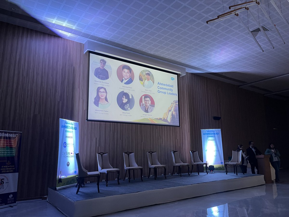 Kicking off Salesforce Ahmedabad Connect with some amazing people <a href="/SfdcKiran/">Naga Kiran Manyala</a> @SwagatTalsania <a href="/Mitzeey92/">Mitul Patel</a> <a href="/manjulatayadav1/">Manjulata Yadav</a> <a href="/harshshah3110/">Harsh Shah</a> 

#salesforce