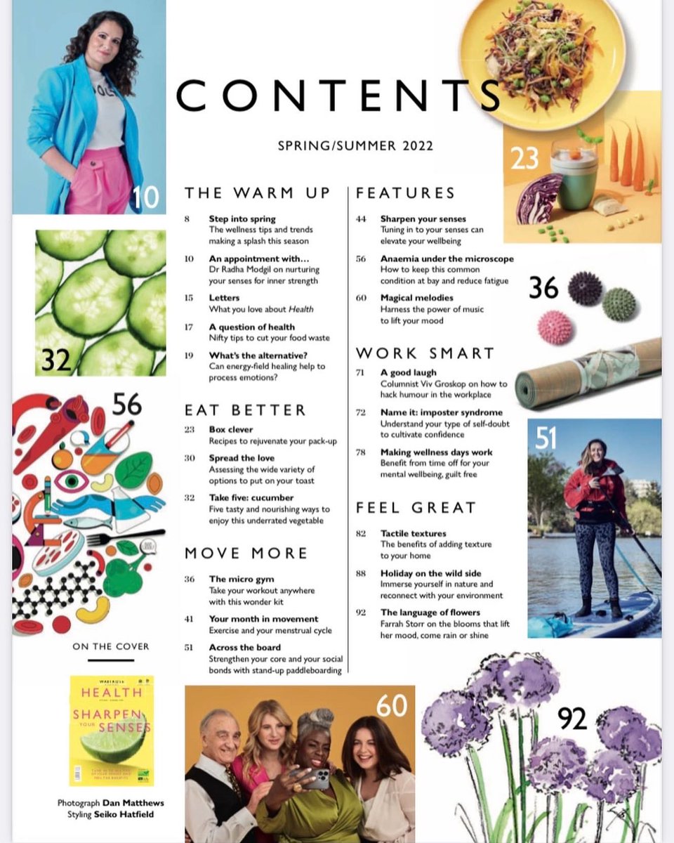 DrRadhaModgil's tweet photo. Thanks so much @waitrose for ft me &amp; my book #KnowYourOwnPower 📖💫 in Spring &amp; Summer edition of your brilliant Health magazine 

All about our senses, how we can harness these and use them as daily tools to bring us more peace, calm, insight into who we are and authenticity. https://t.co/uQGhJB4YKH