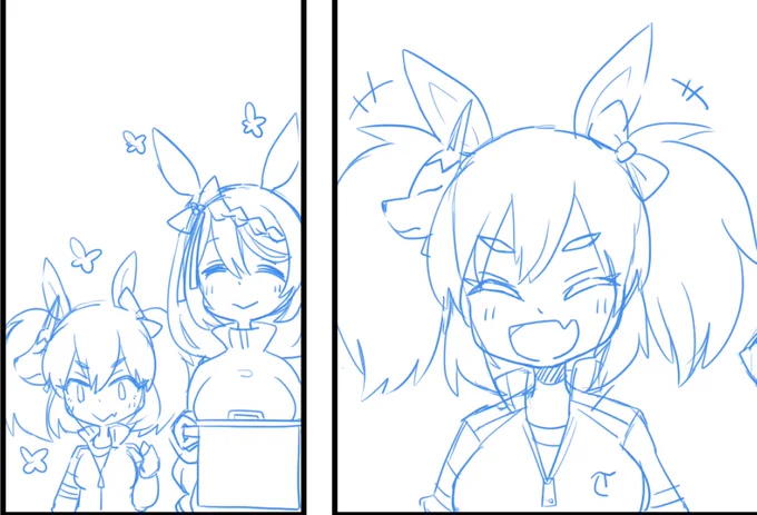 描きかけイナリちゃ 