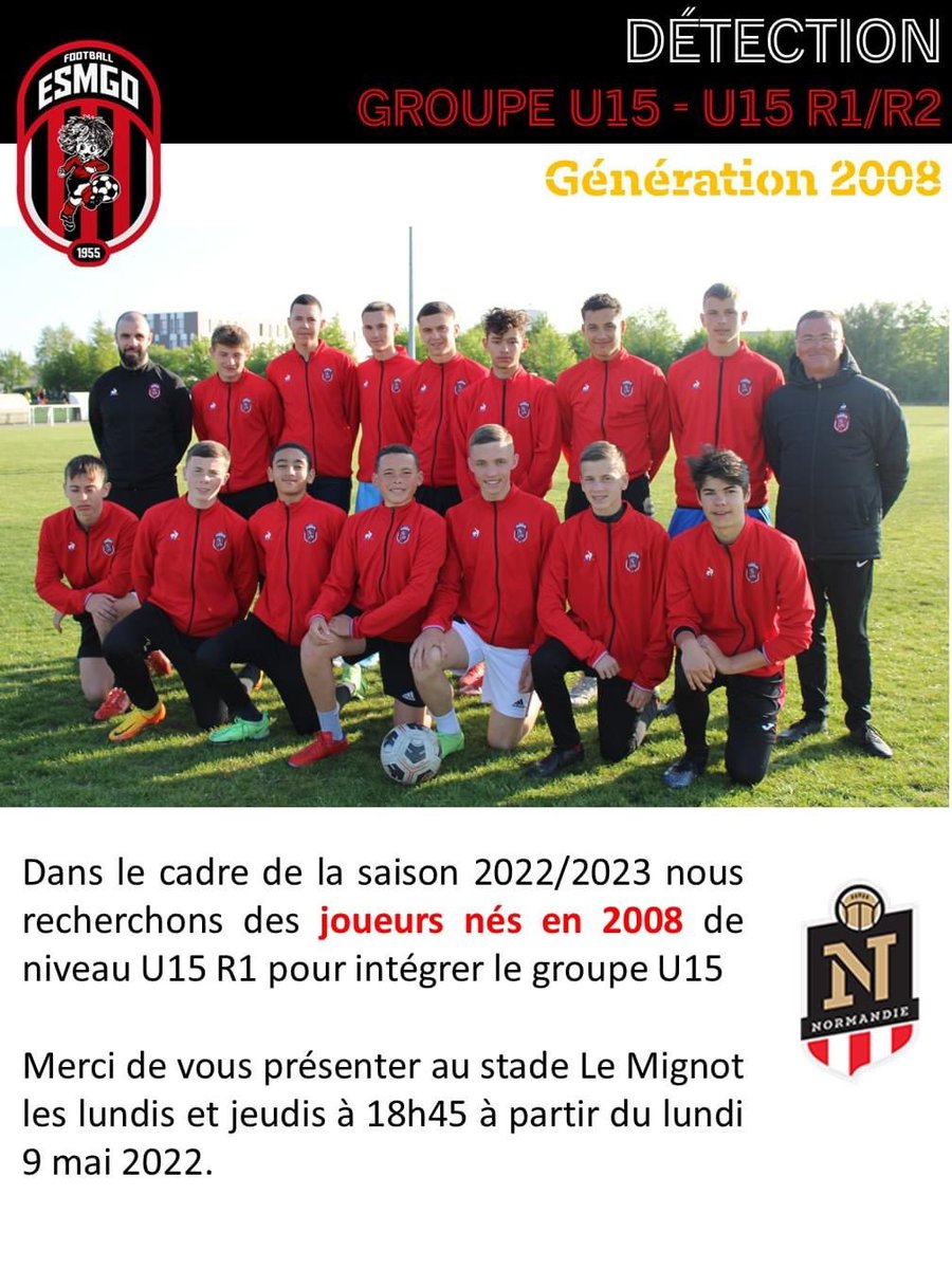 EsmgoFootball's tweet photo. 🚨 Détection U15 🚨 https://t.co/alkYNQumRV