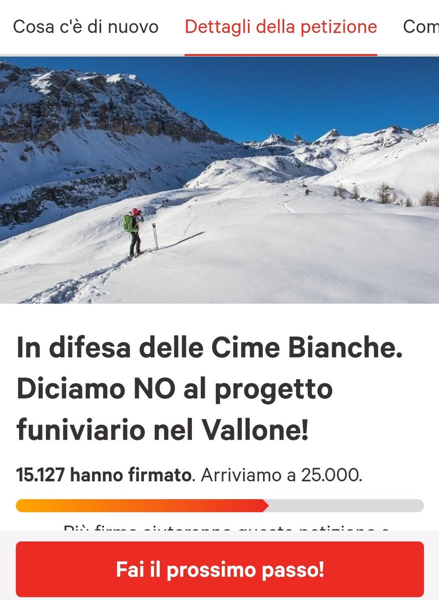 ClaraPistoni's tweet photo. More than 127 signatures in less than 48 hours! Amazing!! Let's spread the voice for a more sustainable way of living mountains.
Protect the last Wild Valley from a devastating cableway project is the mission of this petition 
 https://t.co/ptZ1jIYh12

#Sustainability #mountains https://t.co/2Xq57TbNyi