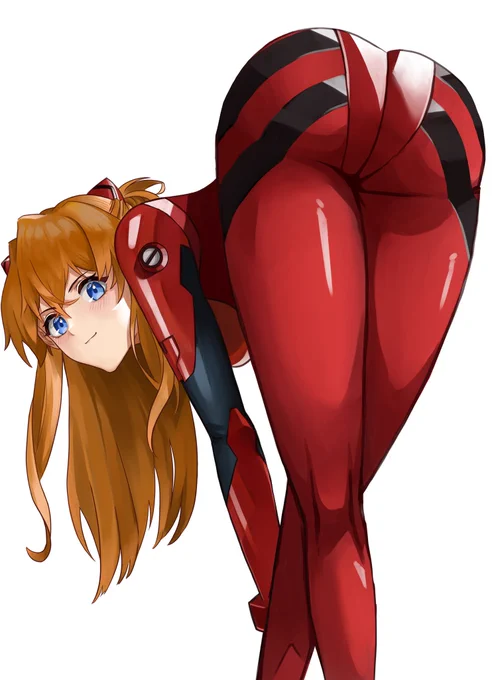 アスカ × 菜々緒ポーズ
#エヴァンゲリオン #LAS 
#evangelion #イラスト 