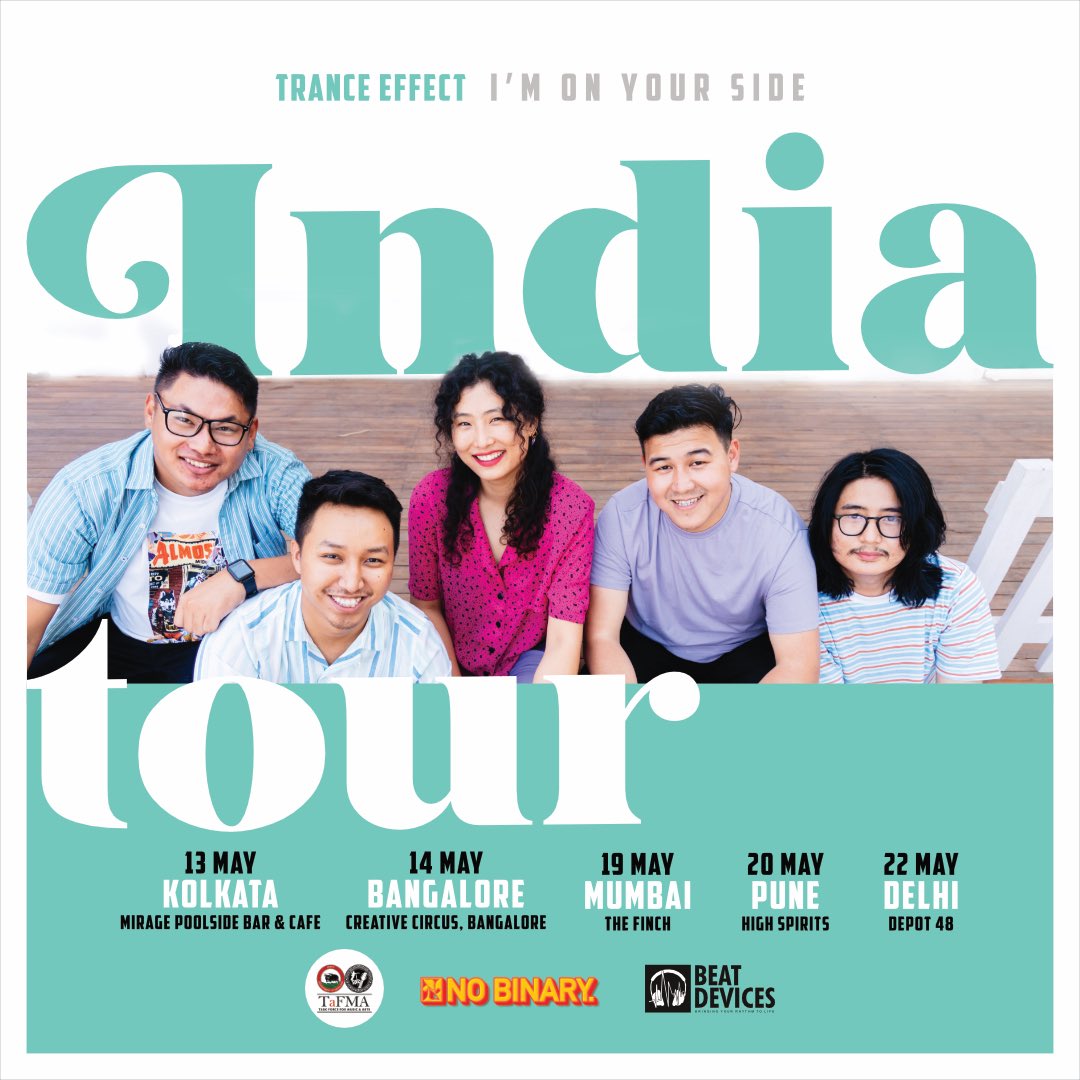 tranceeffectO's tweet photo. It’s finally happening, we just wrapped up our crazy 10 city, I’M ON YOUR SIDE East India Tour. Now we cannot be more excited to announce that we’re taking the tour to the rest of India. 
Ticket Link - https://t.co/21cKczcyTZ
@TafmaNagaland @nobinaryrecords https://t.co/FA1tUudfXa
