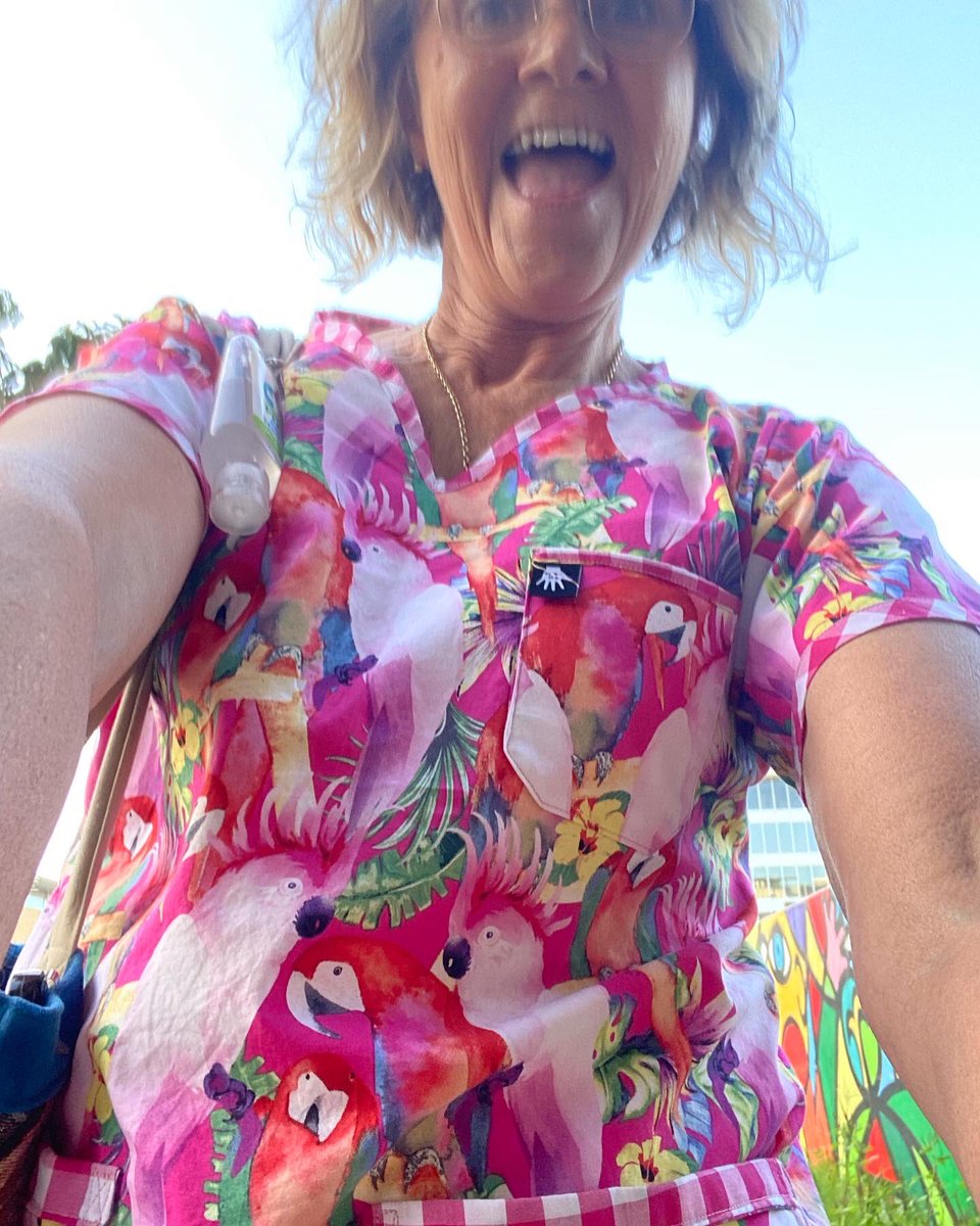 JasmineQuilter's tweet photo. @AlboMP My sis has started a recent job liaising/advocating for Aged Care residents going into Hosp. Has authority to assess ppl in Care before ambulance arrives - thereby they can be directly admitted to Ward rather than ramped/delayed in ED. A #QHealth initiative. 👍🏻
#NewScrubs💕 https://t.co/ETCZGIlQUd