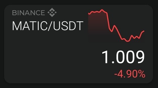 $matic trying tk be the new peg to $usdt 😅