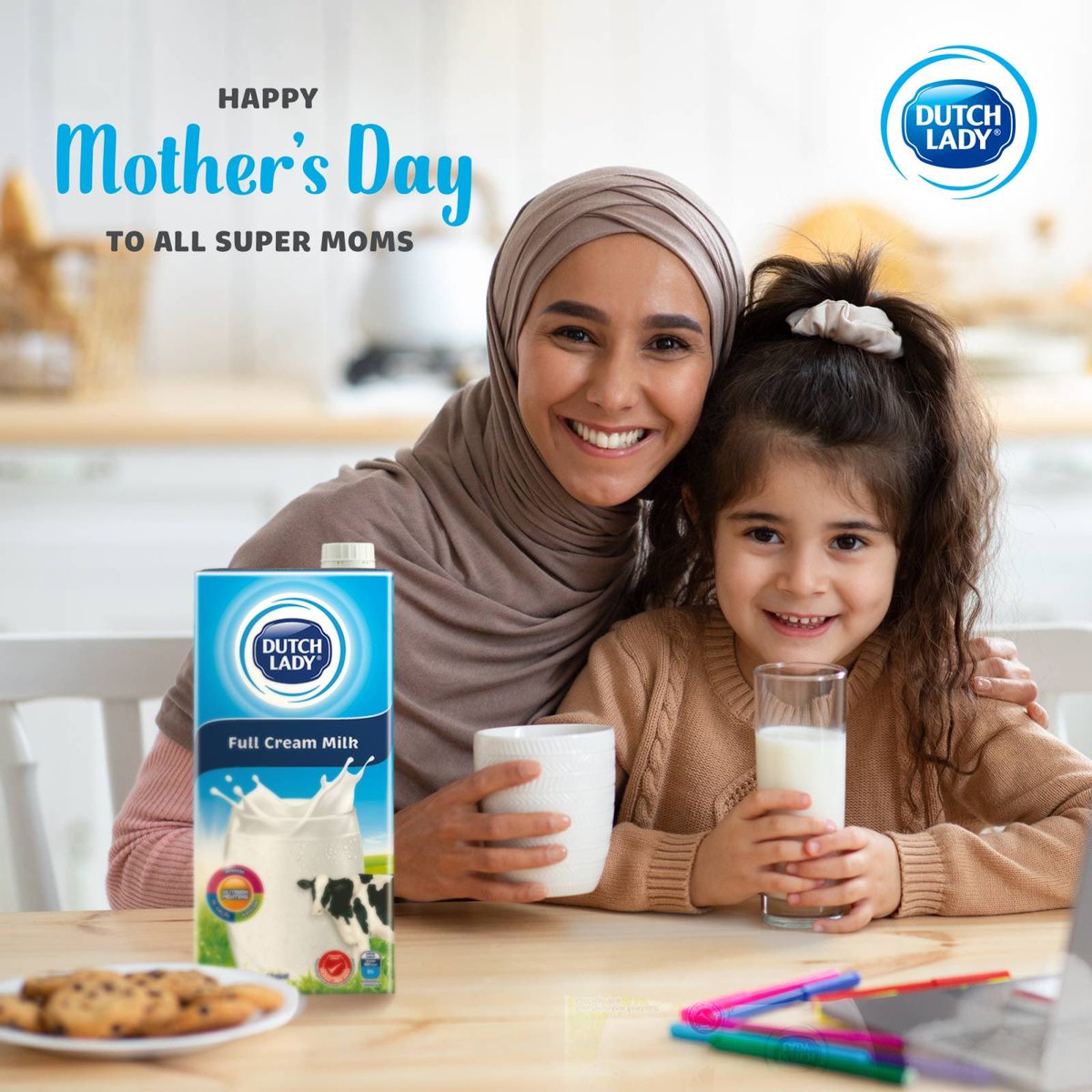 Moms are a gift that keeps on giving! Share a glass of milk with your mom to celebrate the amazing super moms! #mothersday