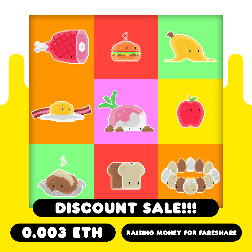BlobCollective's tweet photo. Who's hungry? 😋
Each of these blobs are available on OpenSea right now! Get 'em while they're hot! 

https://t.co/IxPTYYjx1u https://t.co/7t8u6lMvtn