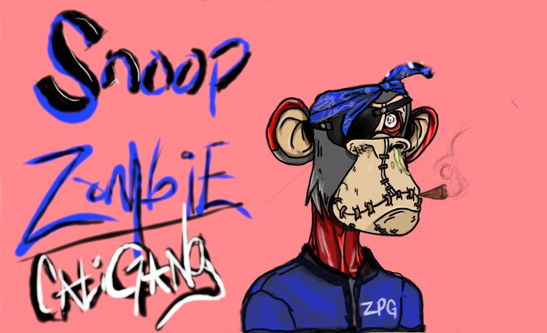 H_AVAC_da_PRIM8's tweet photo. @UsuallyDopeSVSC @SnoopDogg @ZombieApesNFT @SnoopDogg Yo! Check out this custom #CaliGang #ZombieApes #ZPG
ZomPound Gangsta Ape. Say the word and Its yours. https://t.co/MzK7o61xiy