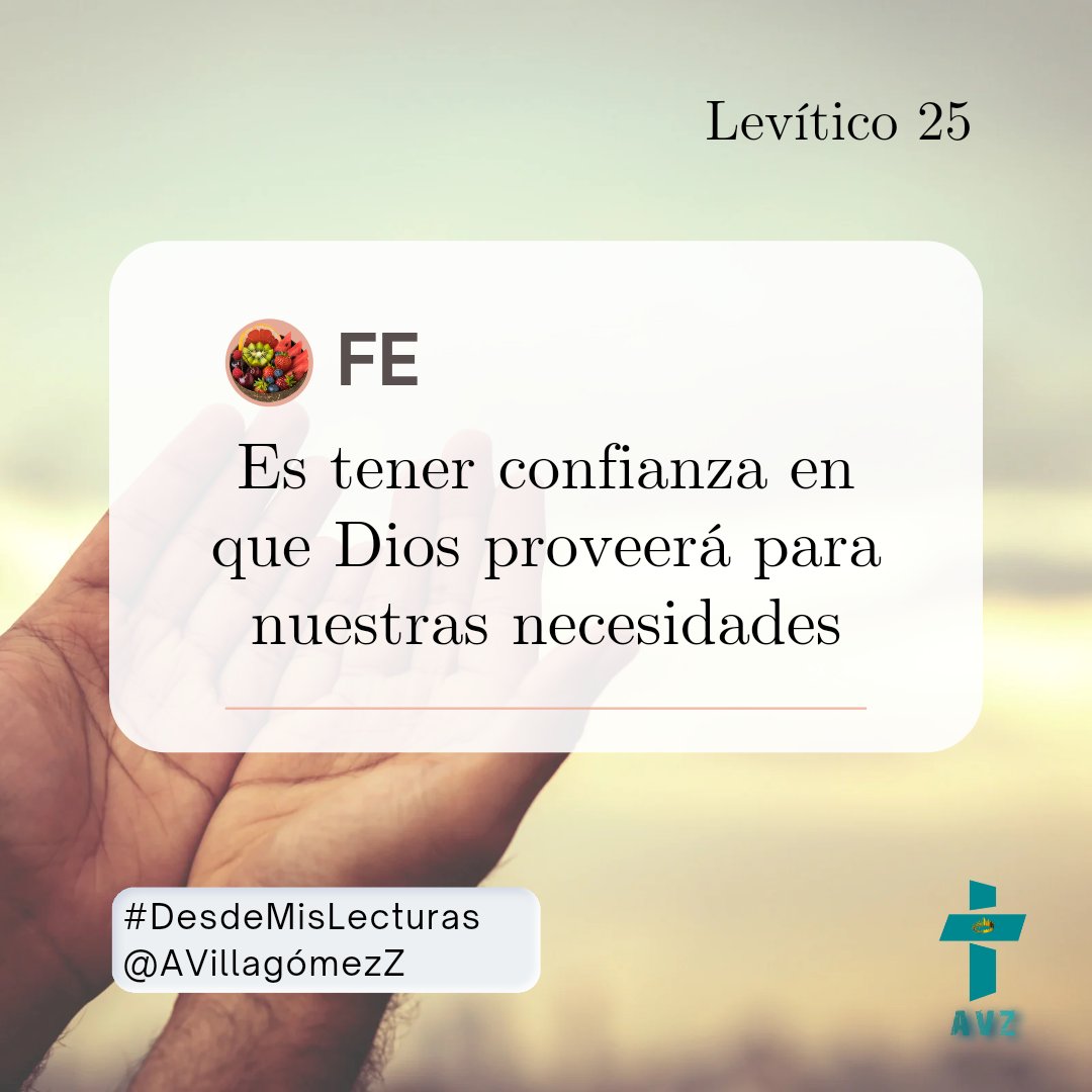 AdrianVillagom1's tweet photo. Dios se preocupa por el medio ambiente y el cuidado de la tierra, pone nuestra atención en los que menos tienen y sus necesidades, sobre todo nos invita a confiar en Él seguros de que nos dará su bendición.

#rpsp #DesdeMisLecturas #Lev25 #PrimeroDios #MiBibliaDice https://t.co/J2OZPC3Cyw