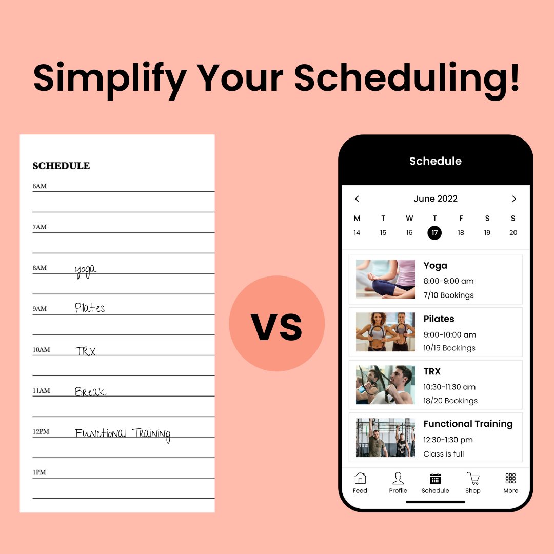 Arbox_app's tweet photo. Out with the old and in with the new 
Forget about manually writing in clients in appointment books and move on to scheduling at a click of a button! https://t.co/uv56SGhX7R
