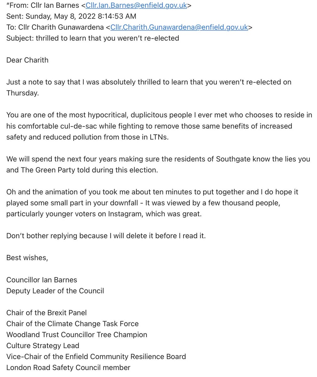 cllranderson's tweet photo. ⁦@Keir_Starmer⁩ ⁦@UKLabour⁩ do you think this sort of conduct is becoming of an outgoing Labour Deputy Leader of Enfield Council?
⁦@LBCNews⁩ ⁦@BBCTomEdwards⁩ ⁦@DailyMailUK⁩ ⁦@itvnews⁩ ⁦@EnfieldDispatch⁩ ⁦@GBNEWS⁩ ⁦@SkyNews⁩ https://t.co/gVm5DcHBow