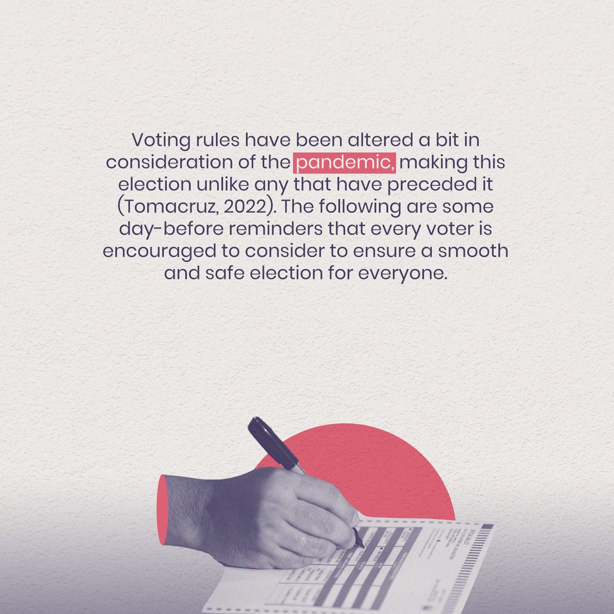 TBE_PH's tweet photo. In less than 24 hours, election day will be upon us, and about 65.7 million Filipinos will cast their votes and hand the most powerful seat in the Philippines to a new administration, leaving the country in its supervision for the next six years. https://t.co/HXiwavQWVd