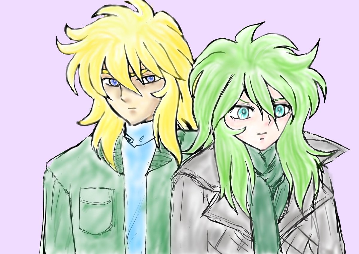 cat2000123's tweet photo. たまにはお絵描き😆

氷河と瞬

相変わらず下手だけど😓 https://t.co/NeksOsndsG