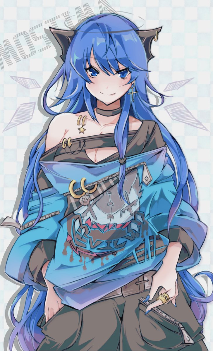 エクシア(アークナイツ) 「エクシアとモスティマ(ネップリ用創作衣装👗)
#アークナイツ #Arknigh」|みるいのイラスト