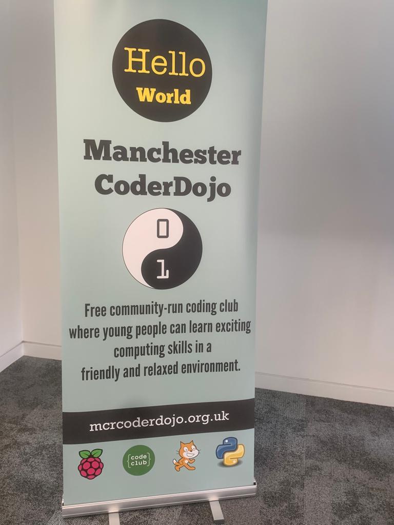AdaCollege's tweet photo. Cardboard Ada was busy welcoming @MCRCoderDojo attendees this morning.

So much energy here today 🔥

Great to have such a good turn out <3

#AlwaysAda #DigitalPioneers  #Grassroots #Coding #SkillsForLife https://t.co/5PrY6MpTza