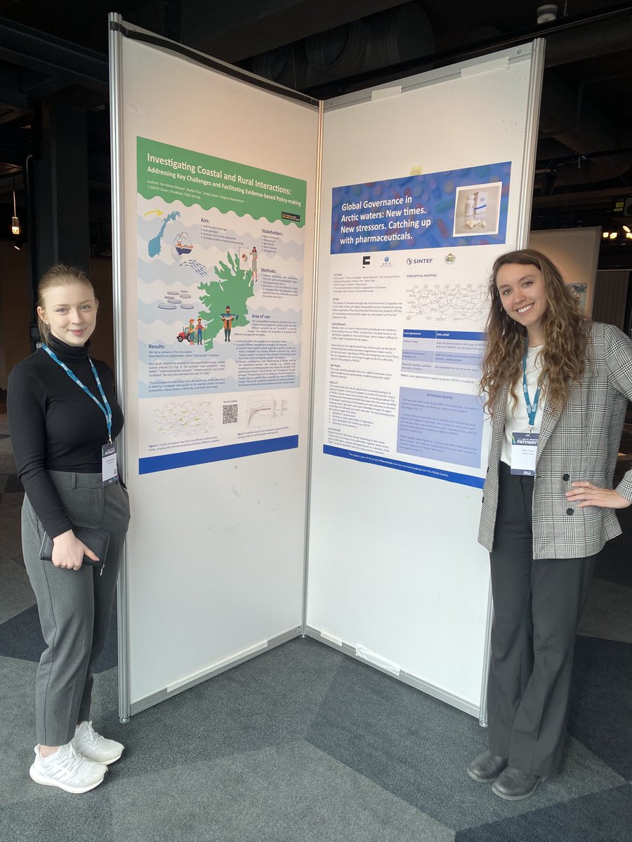 My colleague ⁦<a href="/InaAhlquist/">Ina Helene Ahlquist</a>⁩ and I are presenting at Arctic Frontier #AF2022 In Tromsø today! Stop by our poster booths 🤓