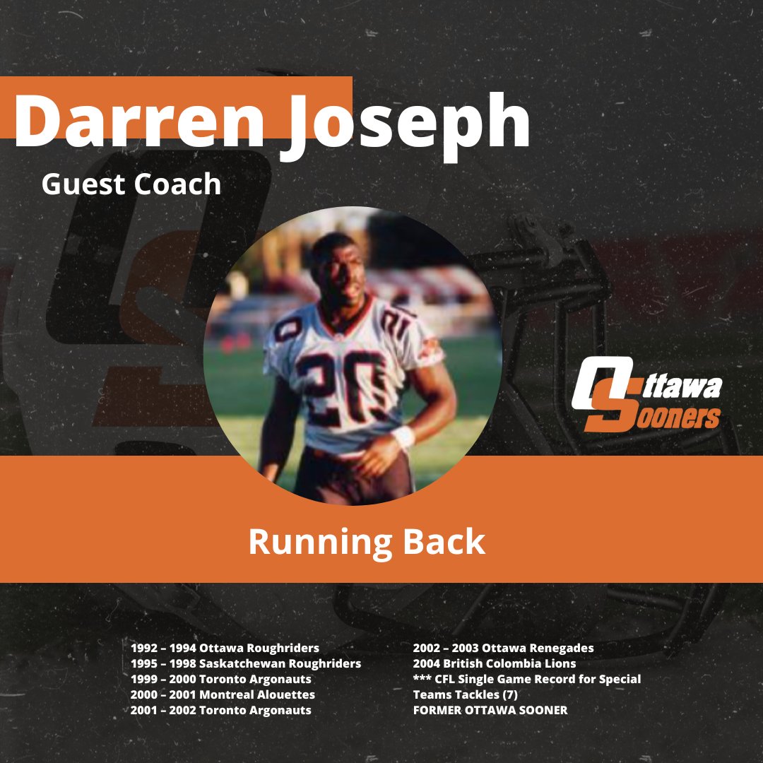 Ottawa_Sooners's tweet photo. CFL GUEST COACHES
Skills Training
MONDAY MAY 9th
Calling out all Wide Receivers, Defensive Backs, Running Backs & Quarterbacks
You don’t want to miss this.
Sponsored by Power Muscle & Fitness, Home of the Ottawa Sooners
#SoonerStrength #ottawasooners #cfl #redblacks https://t.co/YWiNqprON2