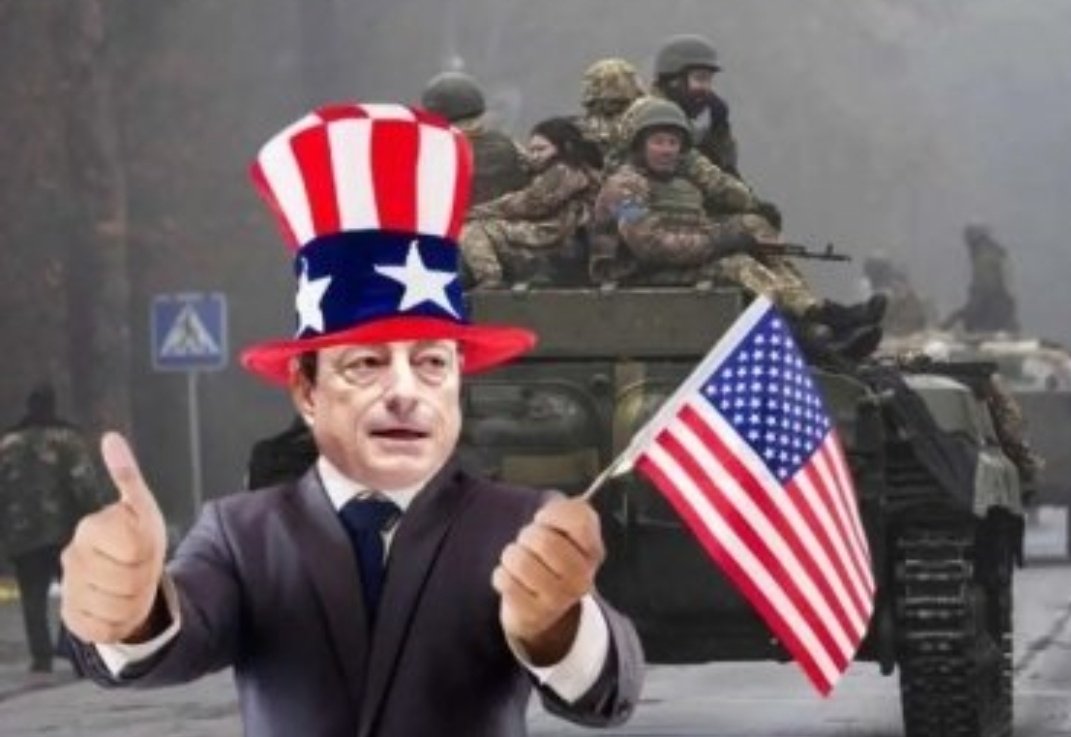 DiegoFusaro's tweet photo. L'Italia è in guerra contro la Russia, tradendo la propria Costituzione e il proprio interesse nazionale: semplicemente perché è colonia di Washington e del suo imperialismo. https://t.co/GuSo8IfoXM