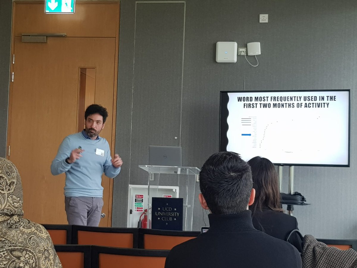 NicoloPennucci's tweet photo. Just come back from an exciting 2 day conference at the @ucddublin.
I had the chance to learn more on the relationship between Data Science and Political Science, receive great feedback from outstandig scholars on my work in progress, and make new friends.
#COMPTEXT22 https://t.co/0F0lxXD9Wz