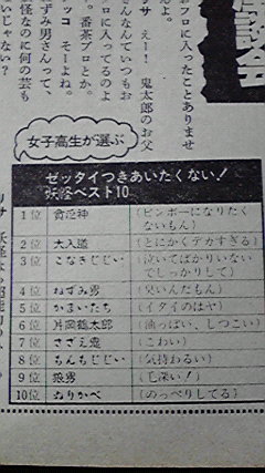 きらいなベストもあった 