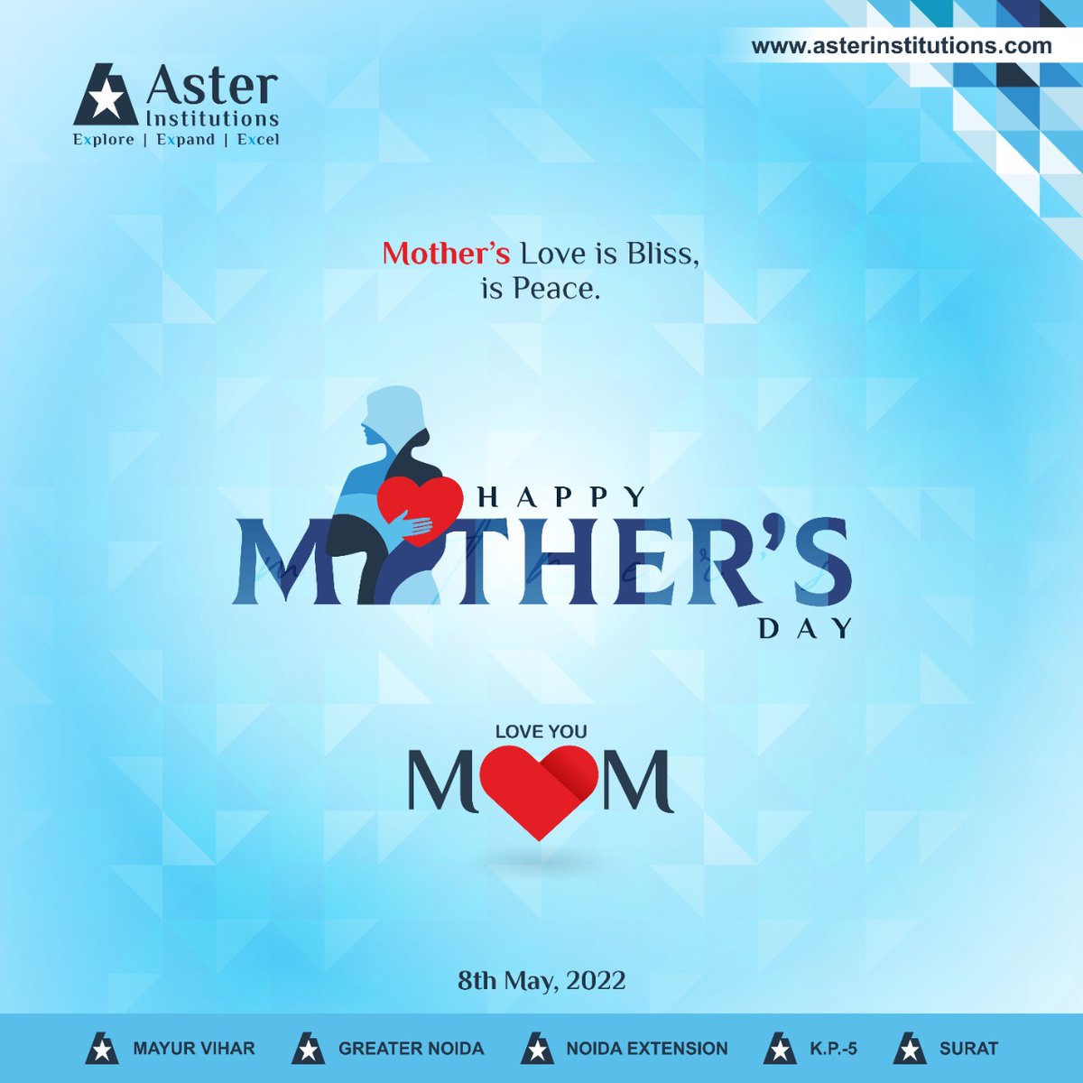 asterinstitutes's tweet photo. Happy Mother's Day !! #asterinstitutions #AsterPublicSchool #mothersday #mother #motherslove #bestschools #delhincr #wlis #Surat https://t.co/OZb9PSLzg6