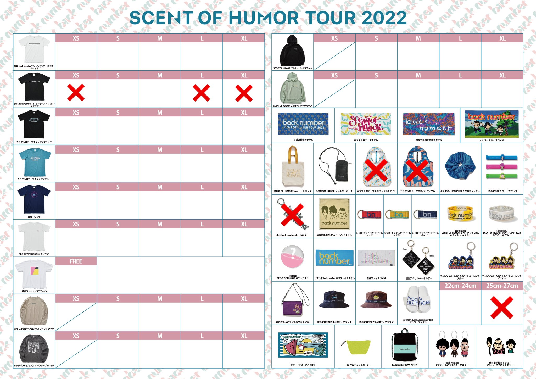 レッド系 【新品未使用】back number Tシャツ タオル ポーチセット