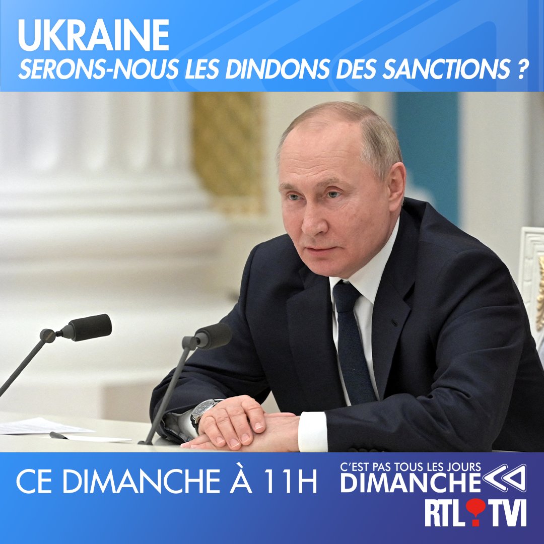Les sanctions européennes contre la Russie se retourneront-elles contre nous ? Débat @marctarabella @botengam @jpvanypersele @DamienERNST1 Nous serons en direct de Moscou @AWEX_Belgium #ukraine @rtlinfo #dimancheRTL
